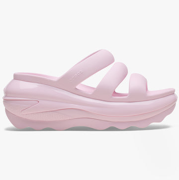 209842-6ZW MEGA CRUSH TRIPLE STRAP Womens Sliders Pink Milk