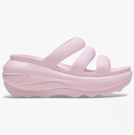 209842-6ZW MEGA CRUSH TRIPLE STRAP Womens Sliders Pink Milk
