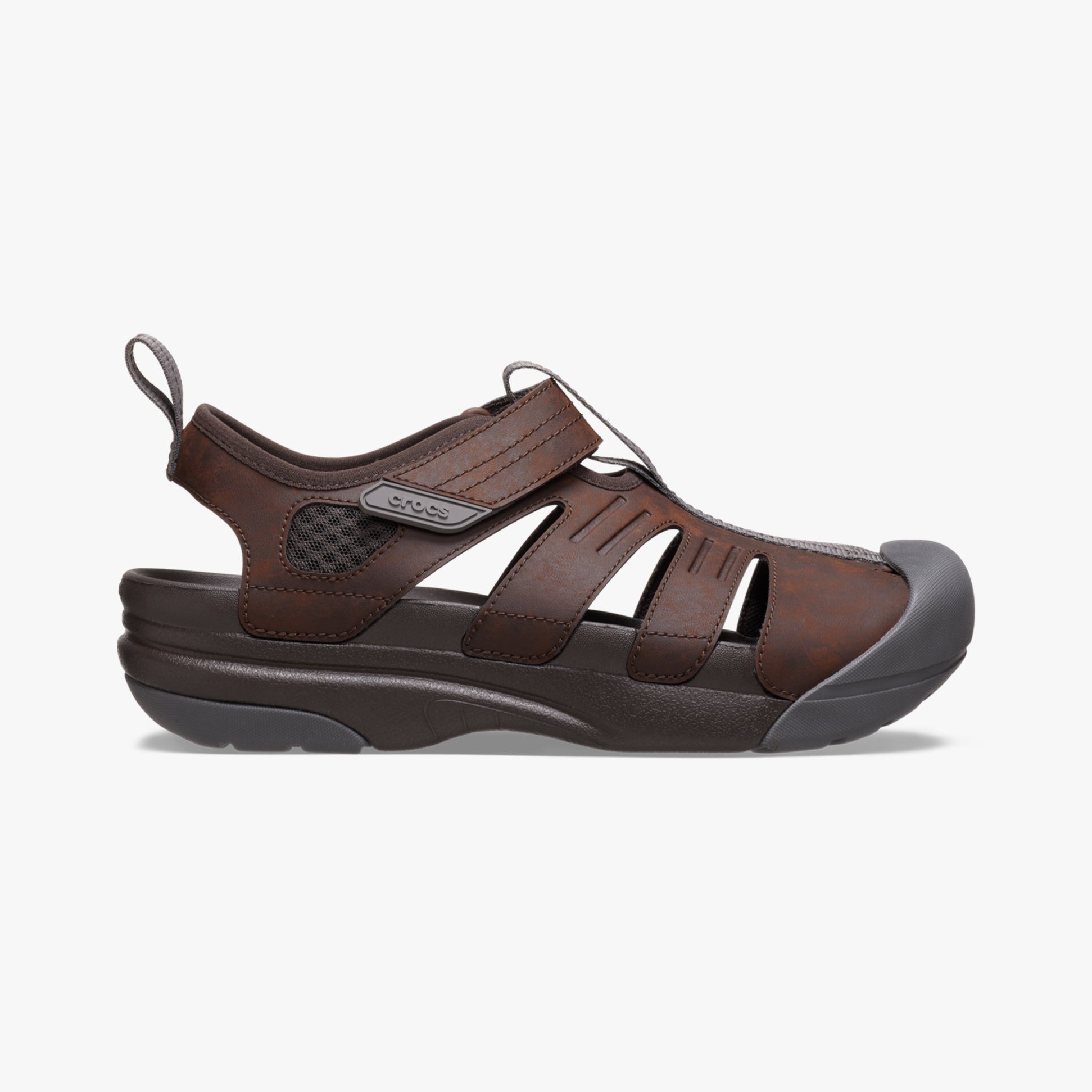 Crocs 209875-206 YUKON FISHERMAN Mens Closed Toe Espresso