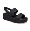 209977-060 BROOKLYN WOVEN UPPER LOW Womens Sandals Black