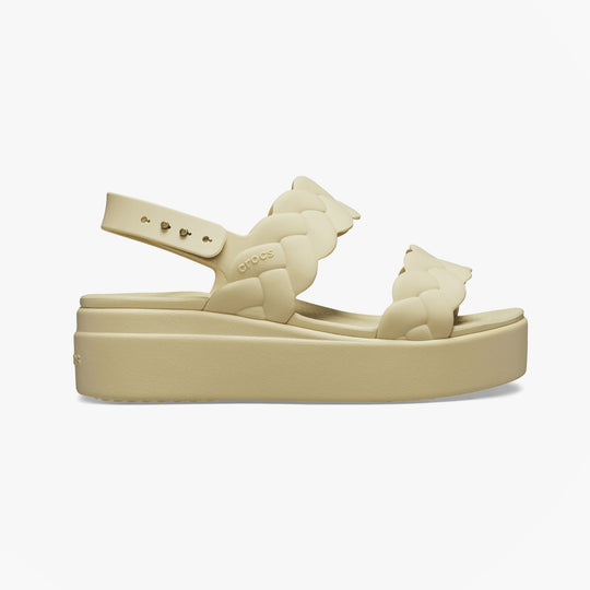Crocs 209977-212 BROOKLYN WOVEN Womens Sandals Chai