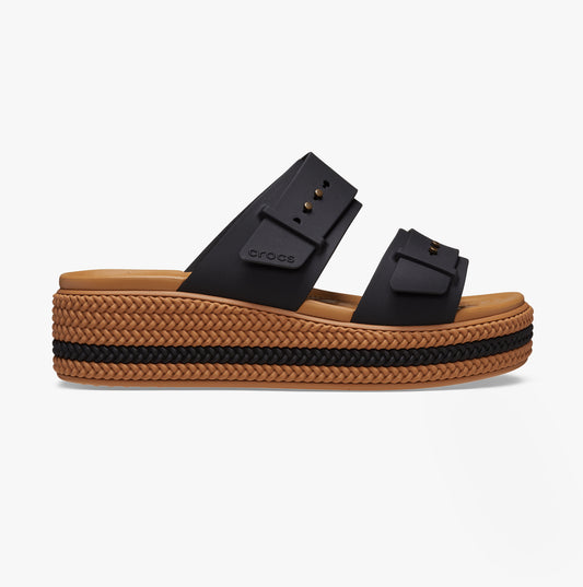209978-001 BROOKLYN WOVEN BUCKLE Womens Sandals Black