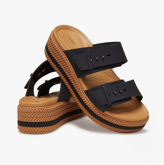 209978-001 BROOKLYN WOVEN BUCKLE Womens Sandals Black
