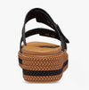 209978-001 BROOKLYN WOVEN BUCKLE Womens Sandals Black