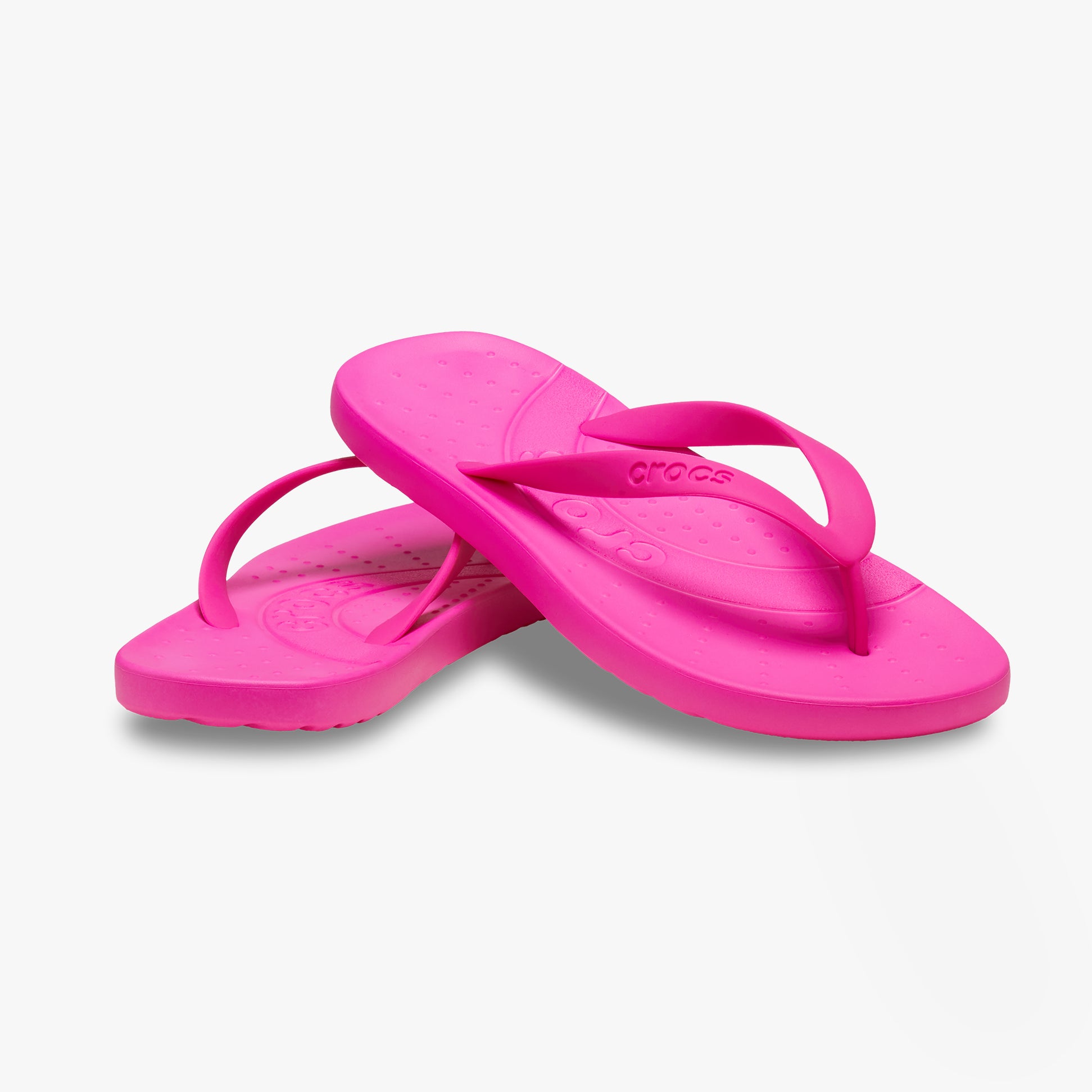 Crocs 210089-6TW Womens Flip Flops Pink Crush