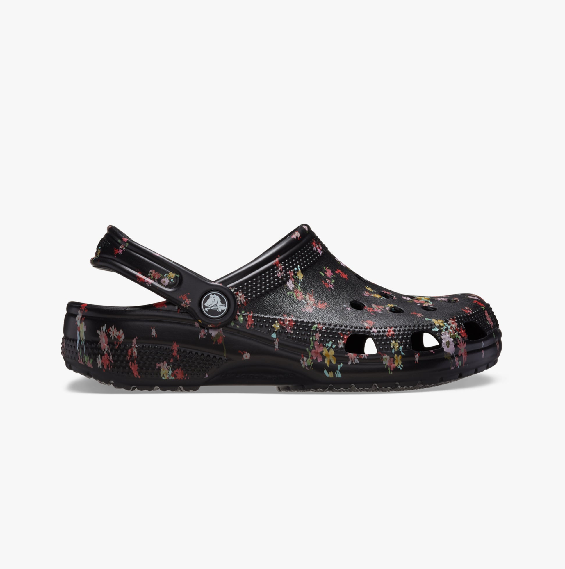 Crocs 210397-001 CLASSIC DITSY FLORAL Womens Clogs Black