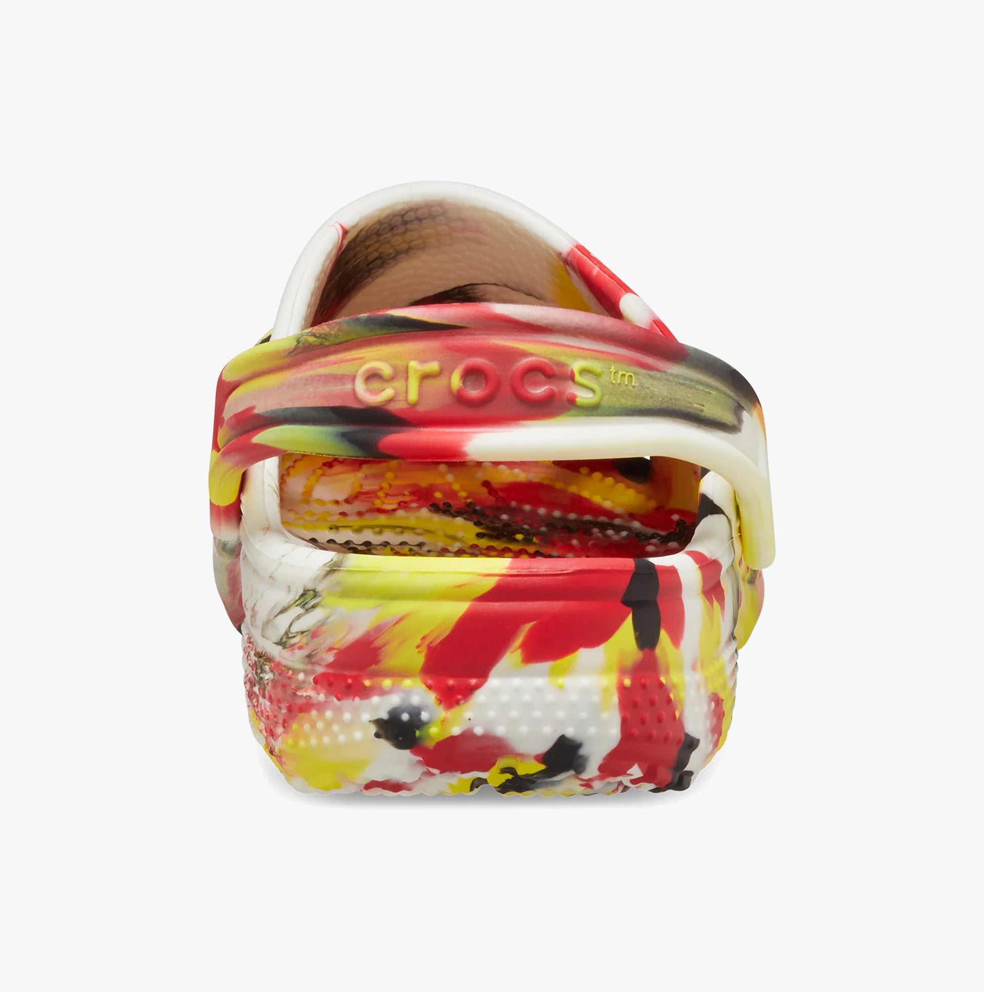 Crocs 210718-6WE GLOW-IN-THE-DARK MARBLED Unisex Kids Classic Clogs Varsity Red/Multi