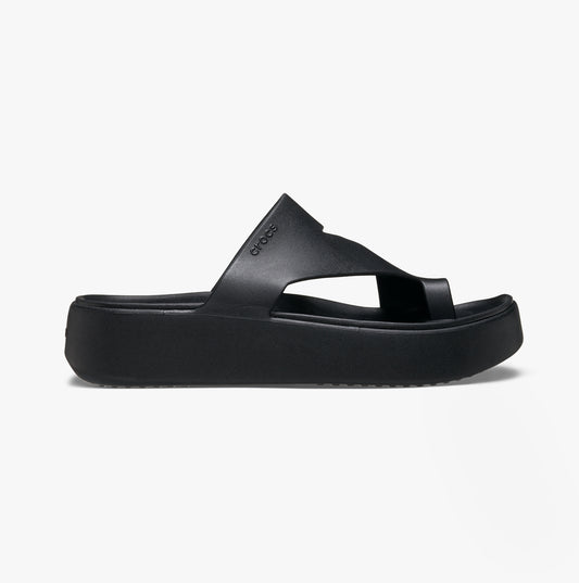 210834-001 GETAWAY PLATFORM TOE LOOP Womens Sandals Black