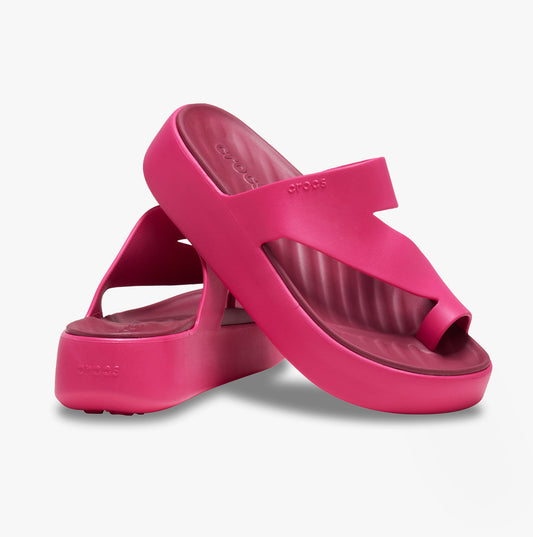210834-6ZQ GETAWAY PLATFORM TOE LOOP Womens Sandals Dragon Fruit