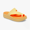 210834-78Z GETAWAY PLATFORM TOE LOOP Womens Sandals Golden Hour