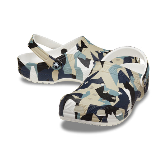 211009-94S GEO CAMO Mens Clogs White/Multi