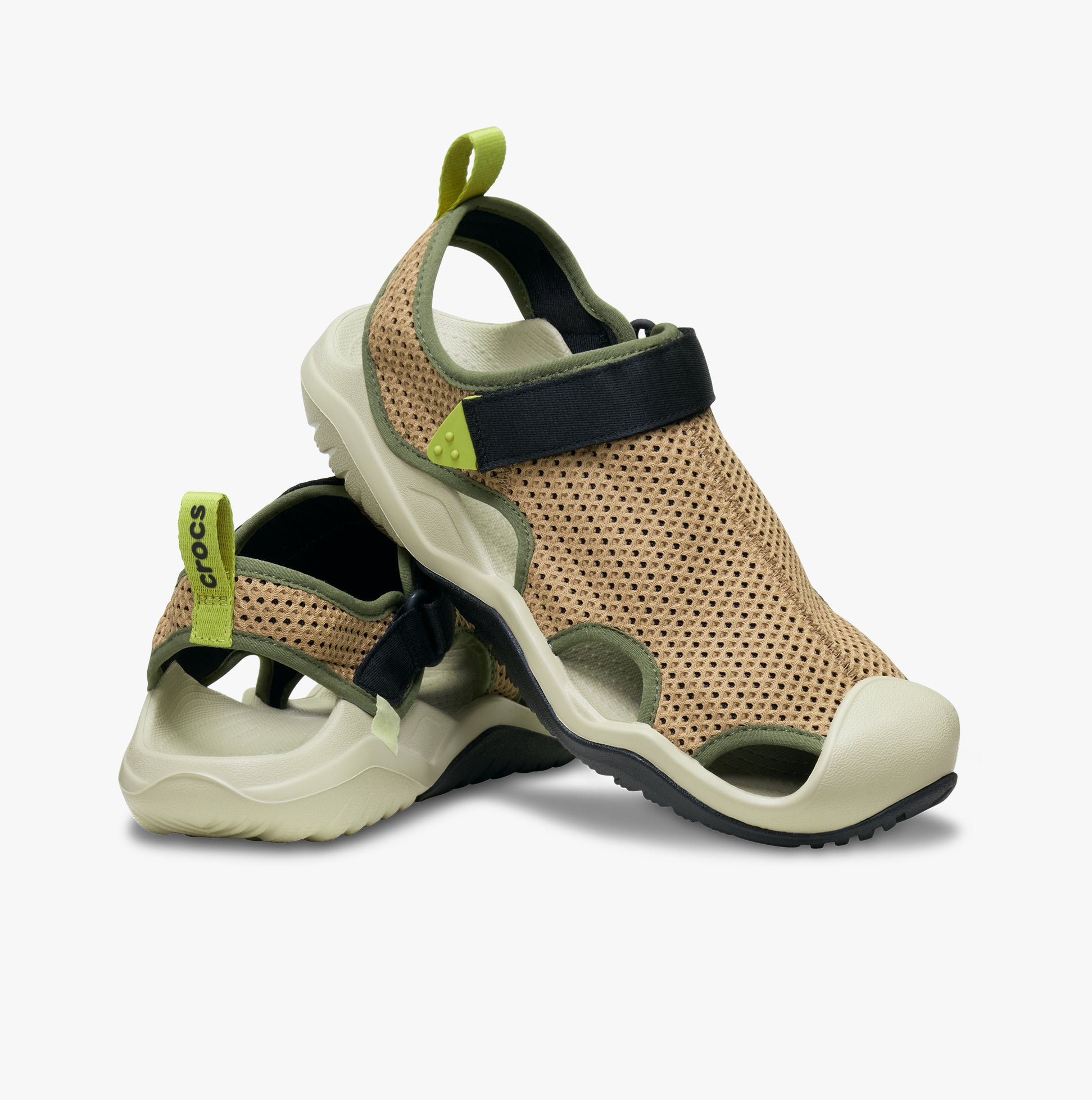 Crocs SWIFTWATER PRIME Mens Closed Toe Sepia