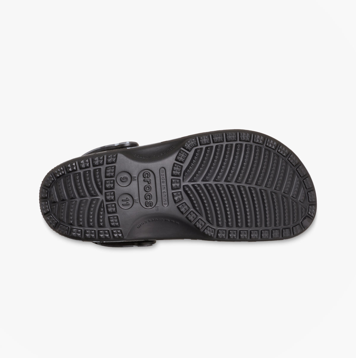Crocs 211936 CLASSIC CAMOUFLAGE Unisex Adults Clogs Sandals Black/Grey