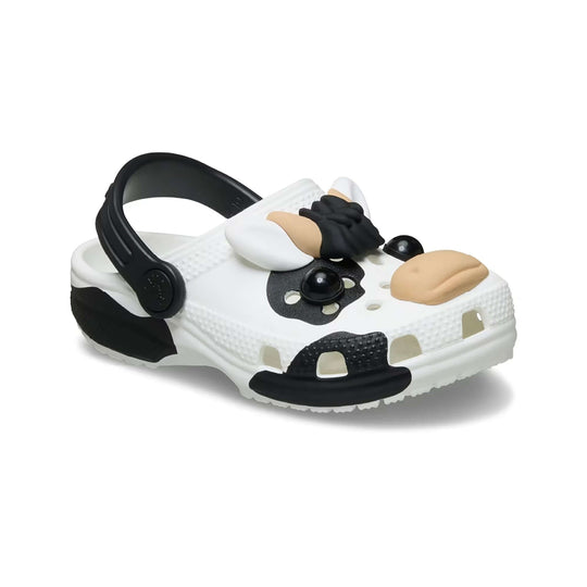 Crocs CLASSIC IAM COW Unisex Kids Clogs White