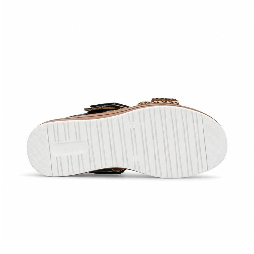 Remonte D1J53 Womens Ankle Strap Sandals Beige/Black