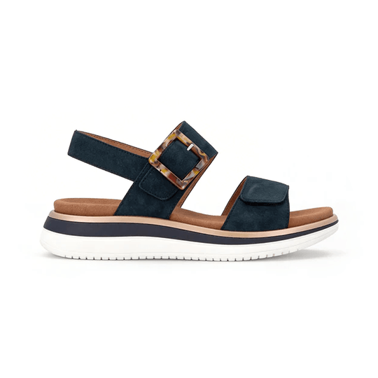 Remonte Womens Ankle Strap Sandals Blue