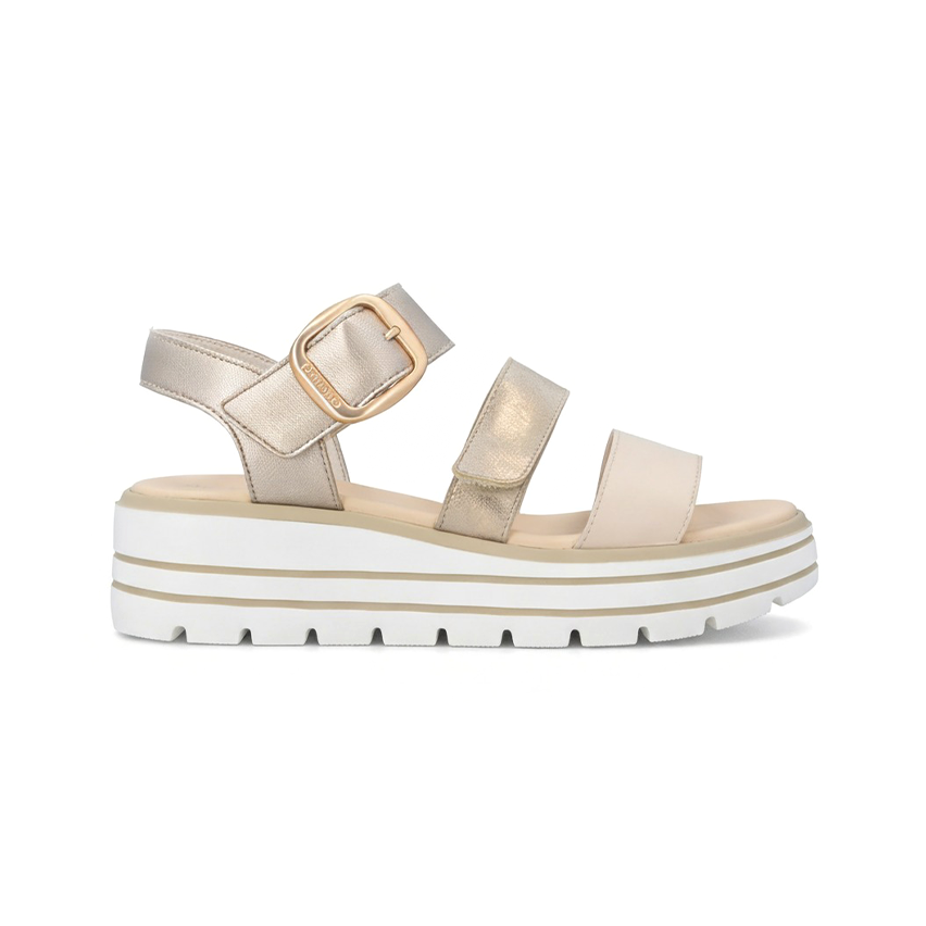 Remonte D3N50 Womens Ankle Strap Sandals Beige
