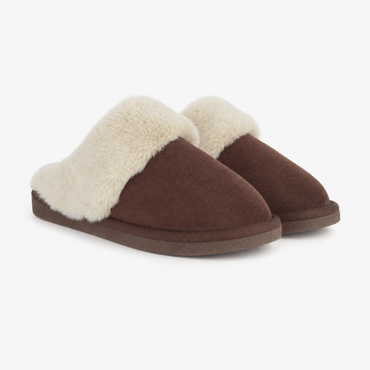 Jo & Joe CRATHIE Womens Mule Slippers Dark Brown