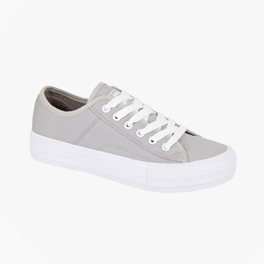 DEK L944F Womens Canvas Trainers Grey
