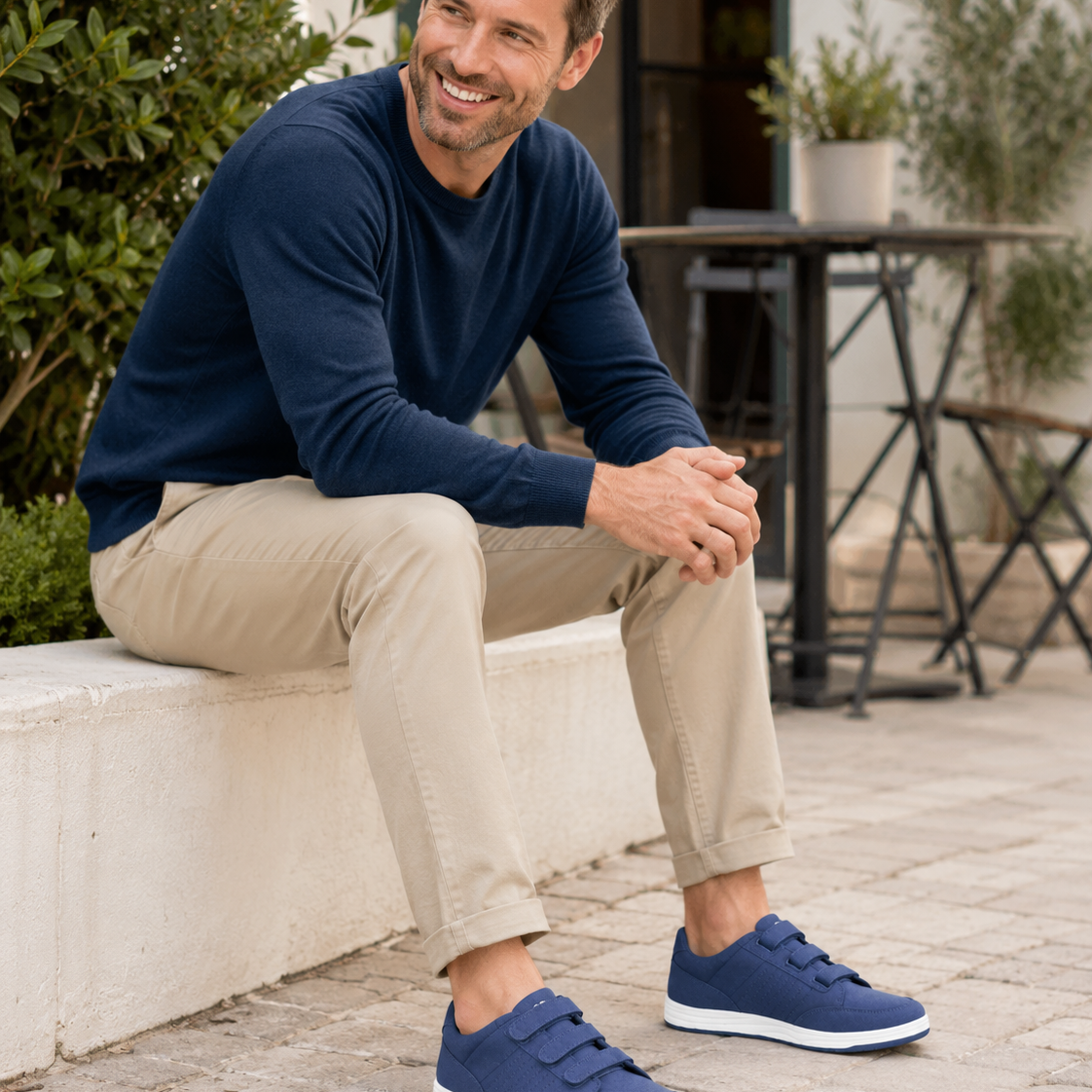 DEK DAVID Mens Casual Shoes Blue