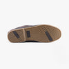DEK RIVER Mens Nubuck Moccasin Boat Shoes Navy Blue/Brown