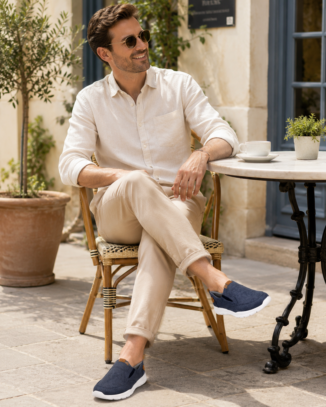 DEK MICHAEL Mens Casual Shoes Blue