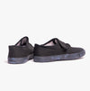 DEK RILEY Black Canvas Unisex Kids Touch Fastening Plimsoll