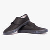 DEK RILEY Black Canvas Unisex Kids Touch Fastening Plimsoll