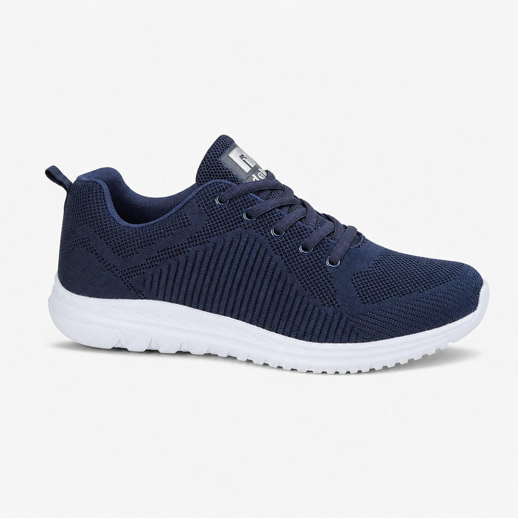 DEK FREEWAY Unisex Mesh Lace Up Trainers Navy
