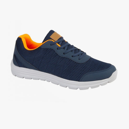 DEK HYDE PARK Mens Lace Jogger Navy/Orange Textile Mesh