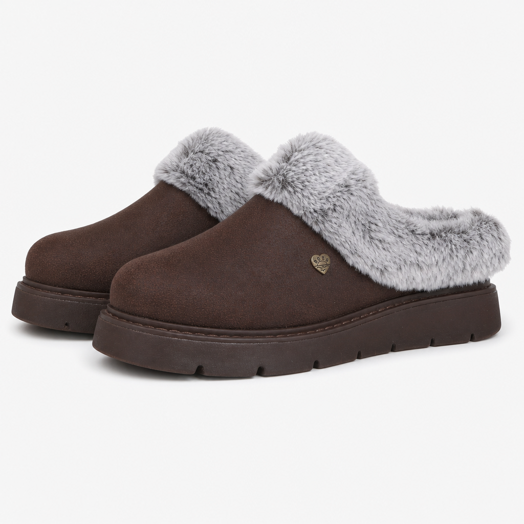 Skechers BOBS KEEPSAKES LITE Womens Full Slippers Dark Brown