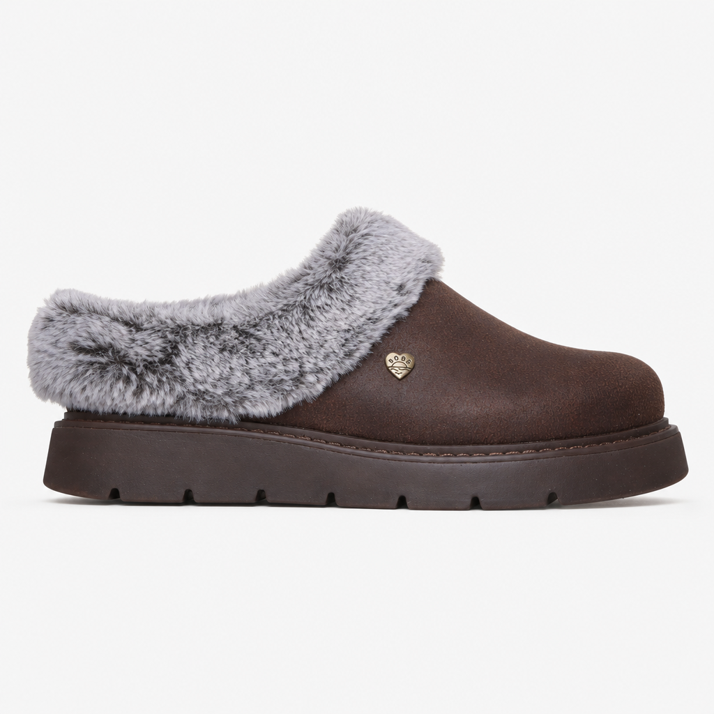 Skechers BOBS KEEPSAKES LITE Womens Full Slippers Dark Brown