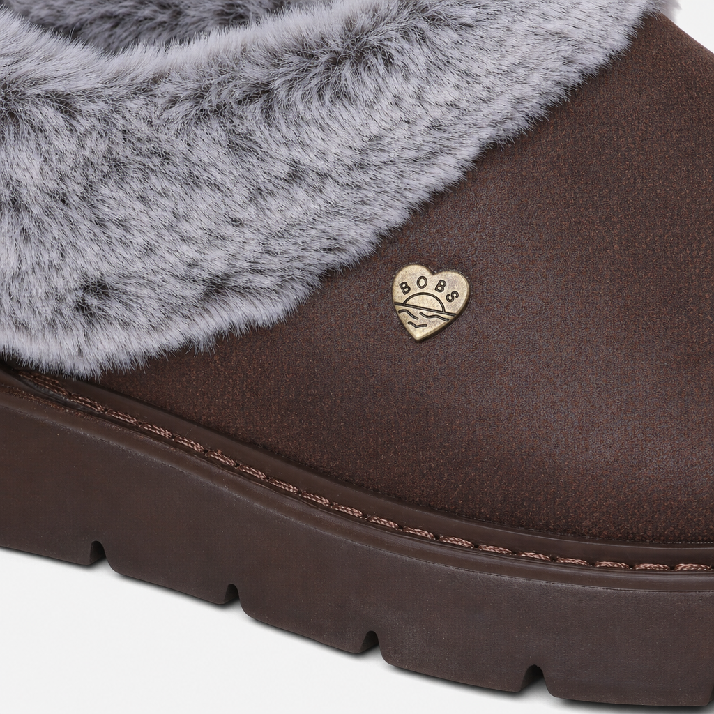 Skechers BOBS KEEPSAKES LITE Womens Full Slippers Dark Brown