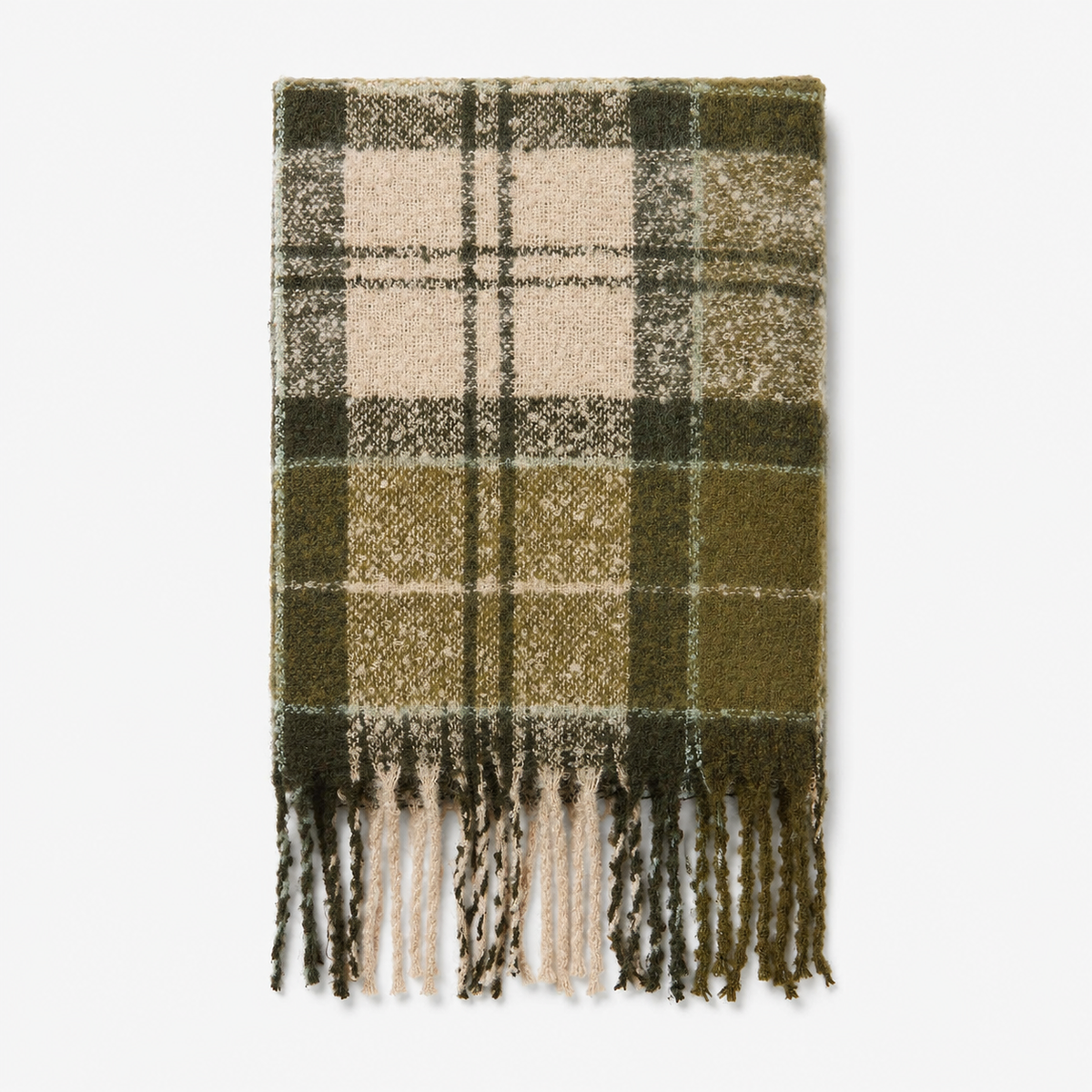 Barbour SALTBURN BEANIE & TARTAN SCARF GIFT SET Womens Beanie Ancient Loden/Dark Green