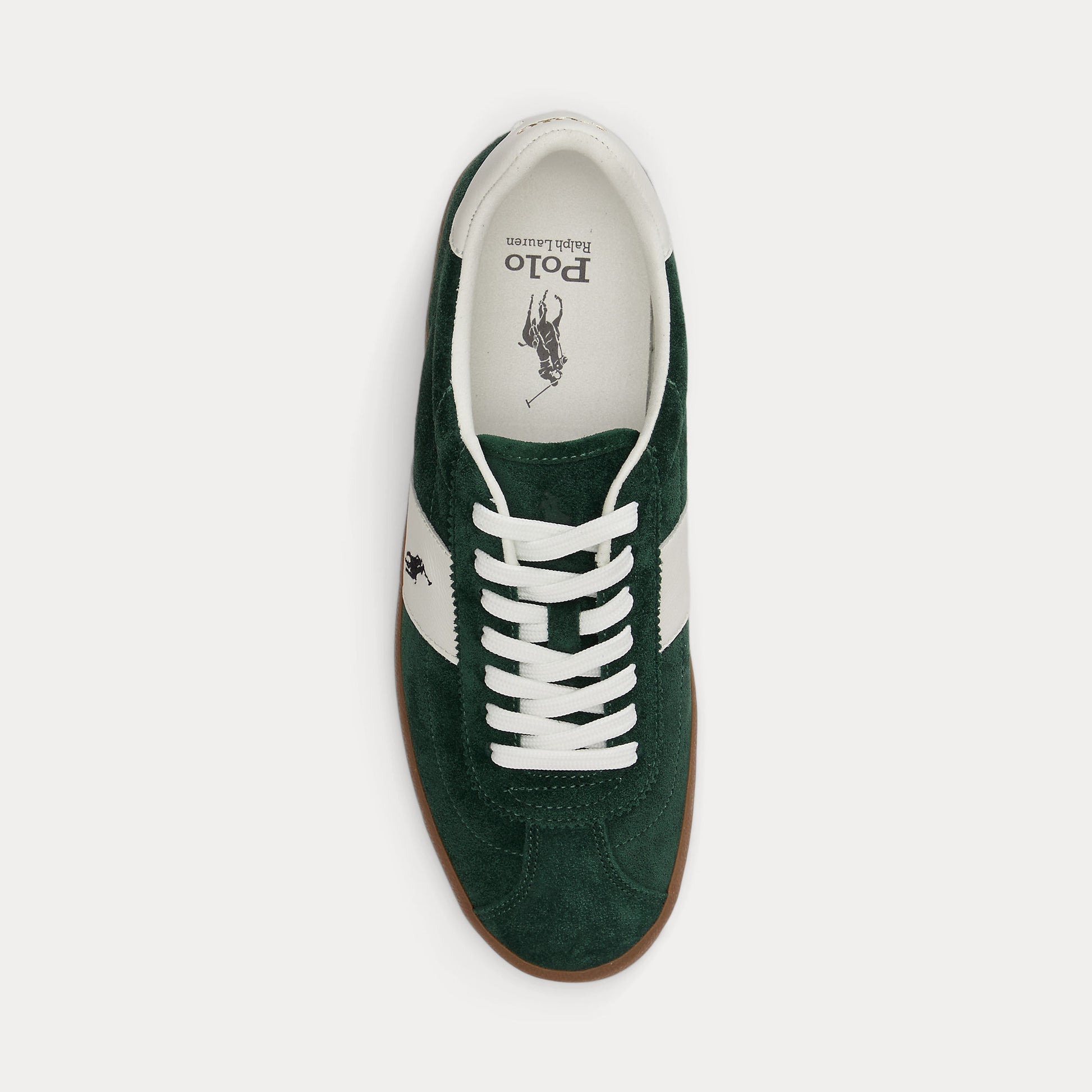 Polo Ralph Lauren COURT VLC PP Mens Court Trainers Forest/Deckwash White