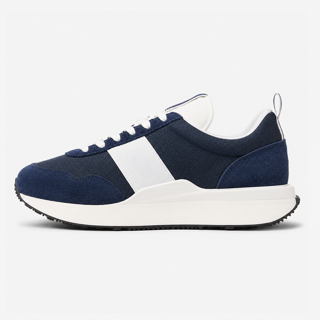 Polo Ralph Lauren TRAIN 89 RIB Mens Casual Trainers Navy/Deckwash White