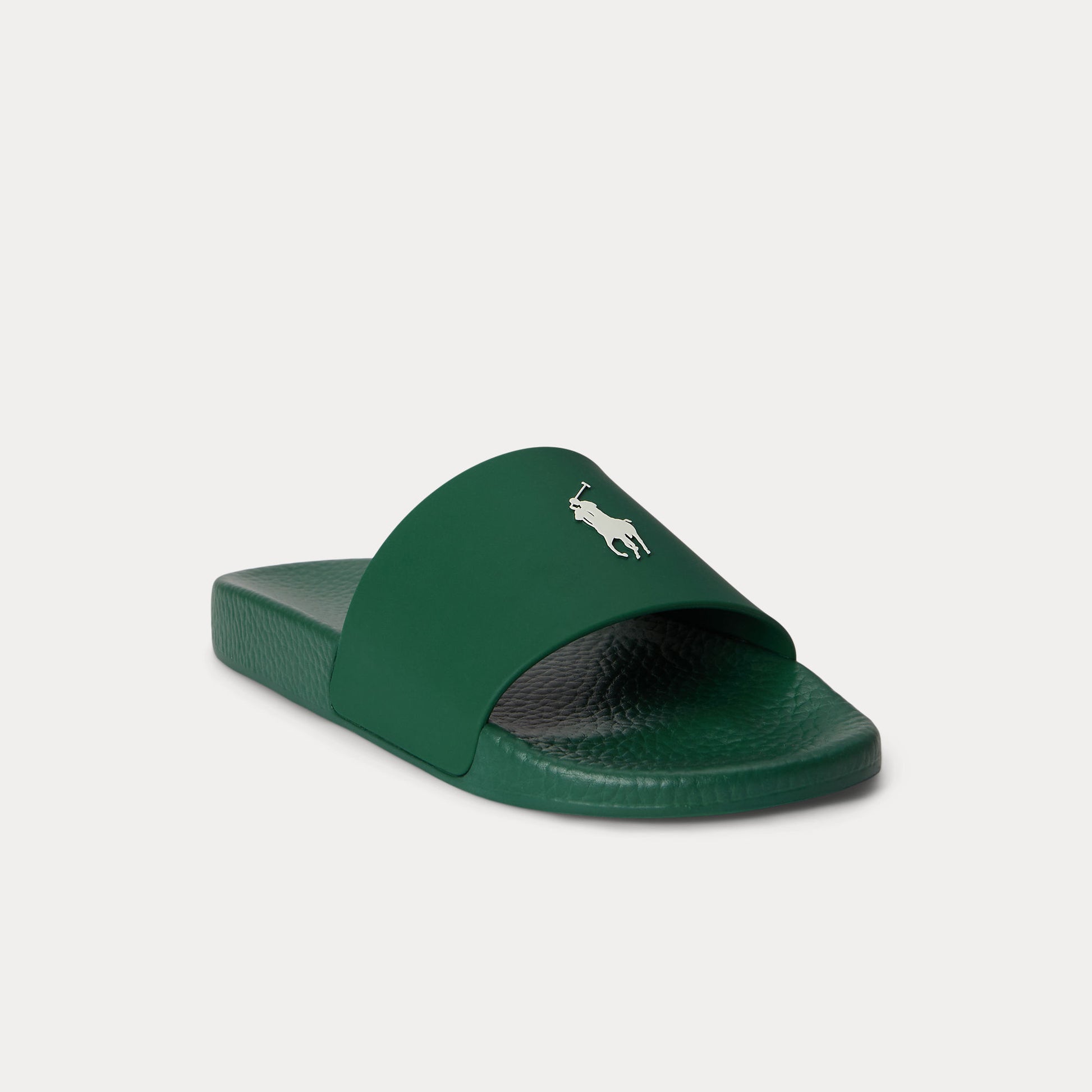 Polo Ralph Lauren POLO SLIDE Mens Sliders Forest/Deckwash White