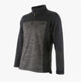 Dewalt CHARLOTTE Womens Sweatshirt Grey Black front view showing 1/4 zip detail and comfort material.