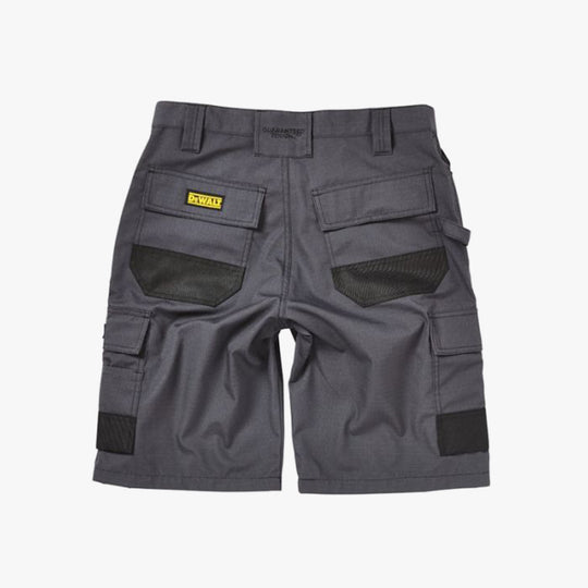 Dewalt CHEVERLEY Mens Shorts Grey back view showing reinforced pockets and lightweight design.