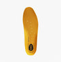 Dewalt Insoles Yellow top view showcasing moisture-wicking perforated design for breathability and comfort.
