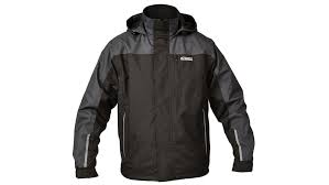 Dewalt STORM Mens Waterproof Coat Grey Black