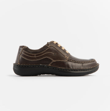 Dr Keller JUPITER Mens Leather Lace Up Shoes Brown