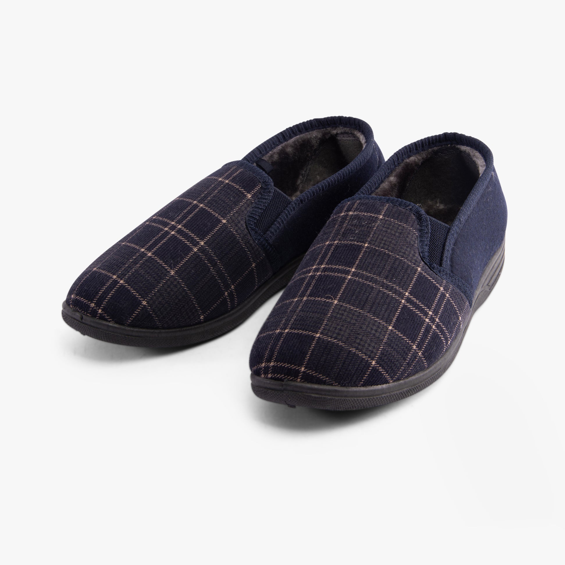 Dr Keller ERIC Mens Full Slippers Navy