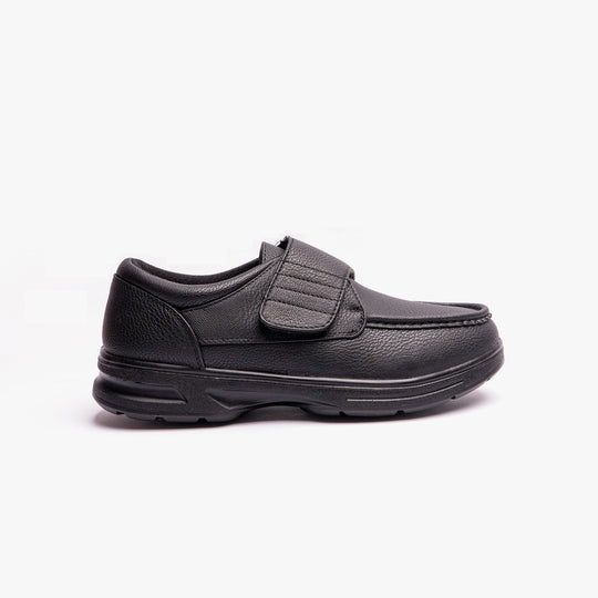 Dr Keller TONY Mens Touch Fasten Shoes Black