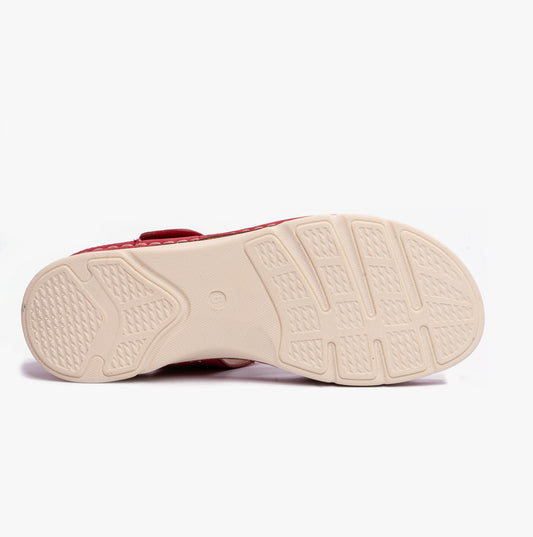 Dr Keller MARIE Womens Sandals Red Metalic