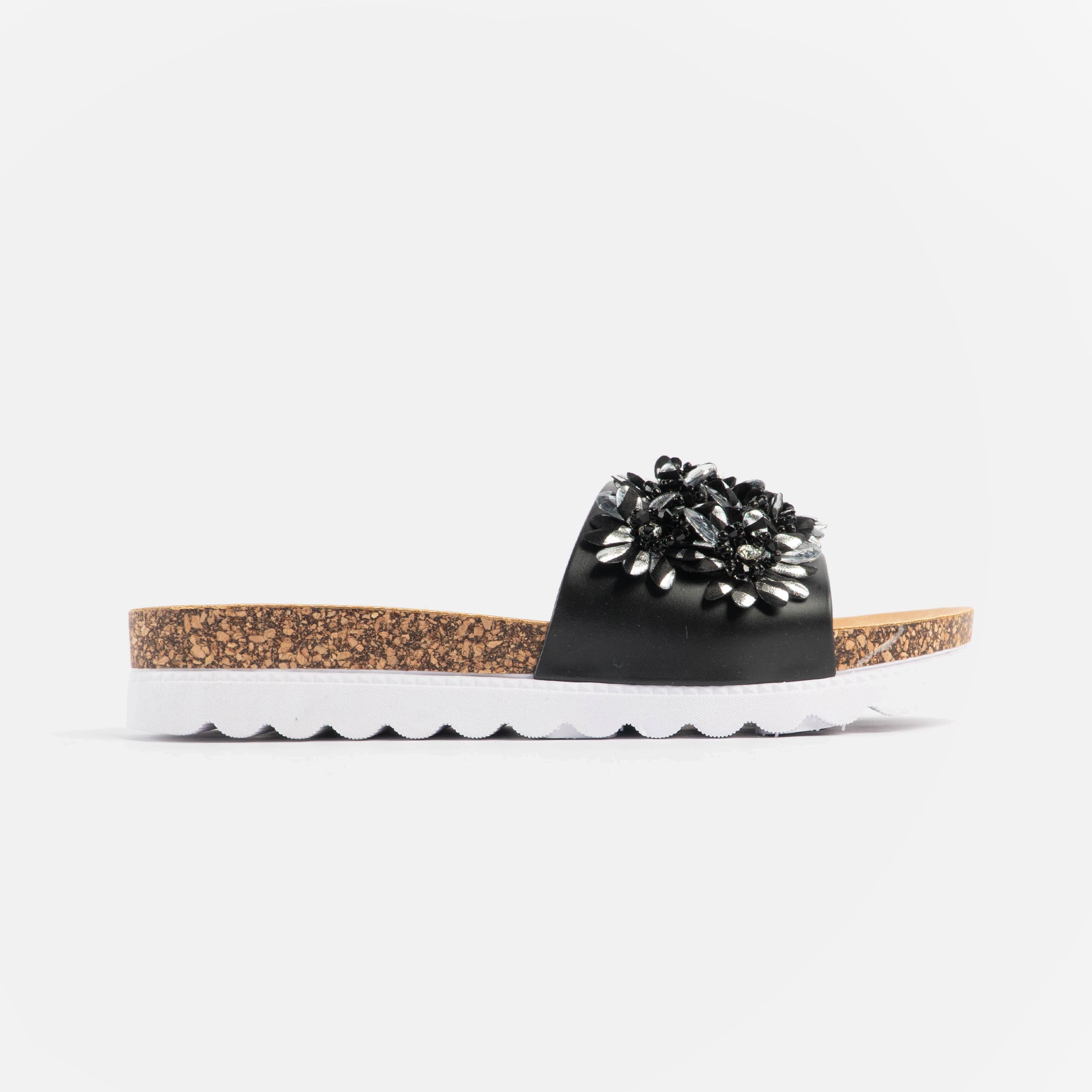 Dr Keller GLITZY Womens Slides Black