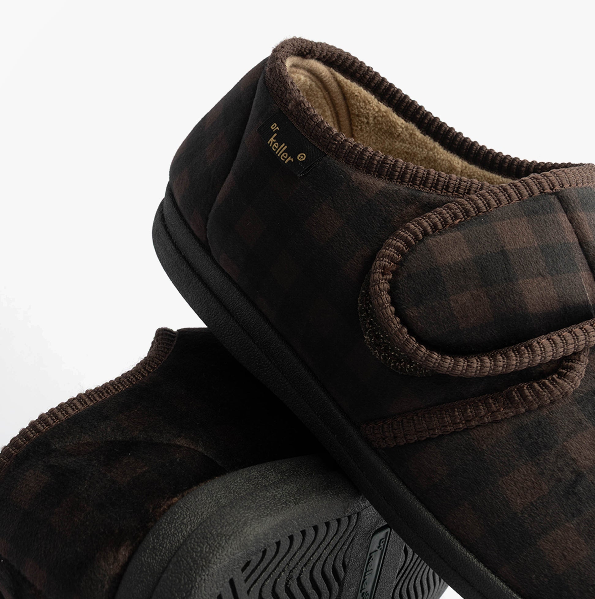 Dr Keller DARREN VELC Mens Slippers Brown