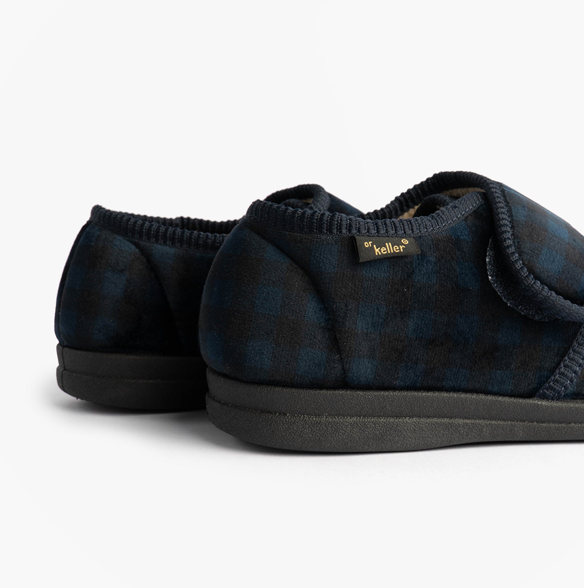 Dr Keller DARREN VELC Mens Slippers Navy