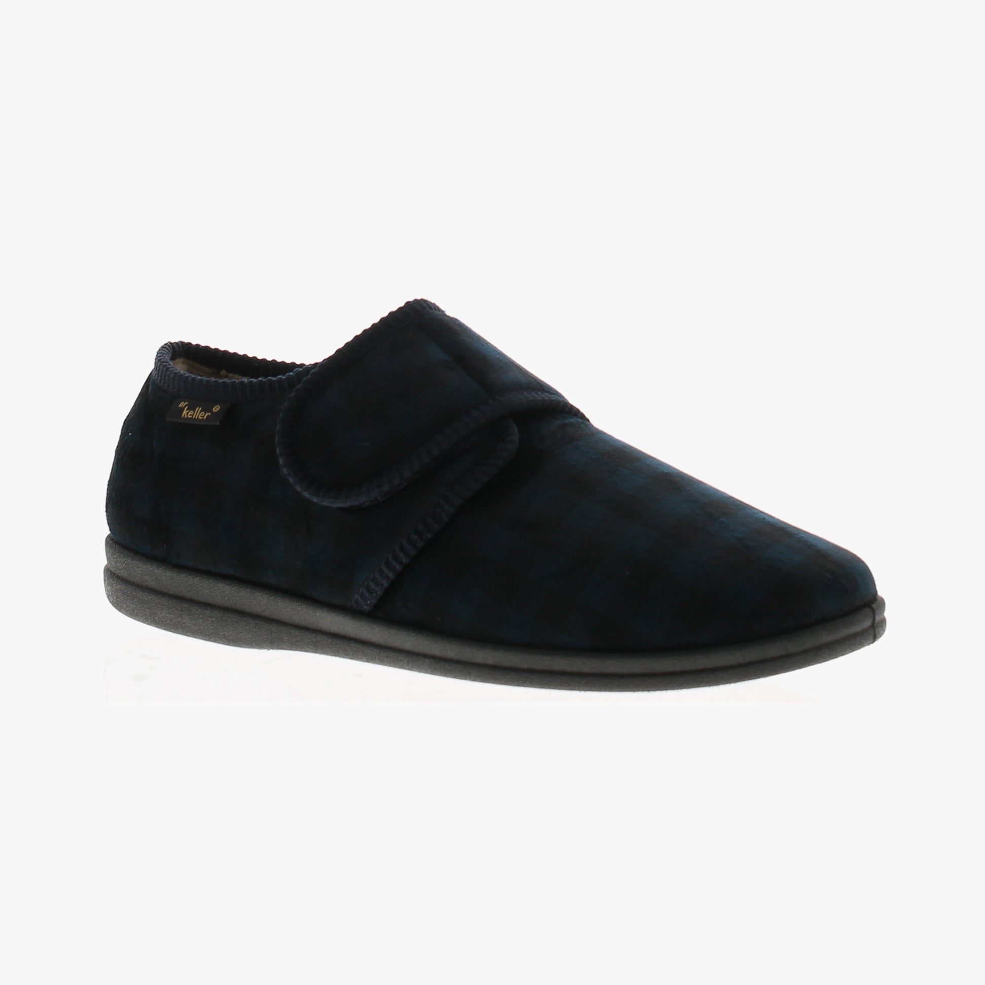 Dr Keller DARREN VELC Mens Slippers Navy