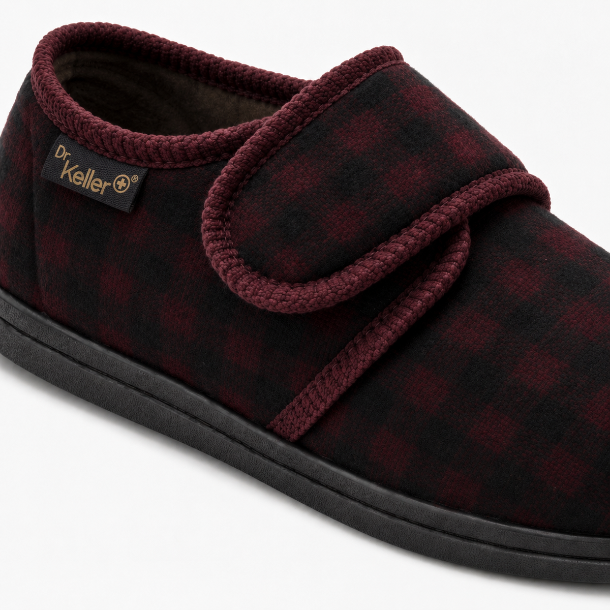 Dr Keller DARREN VELC Mens Touch Fasten/Velcro Burgundy